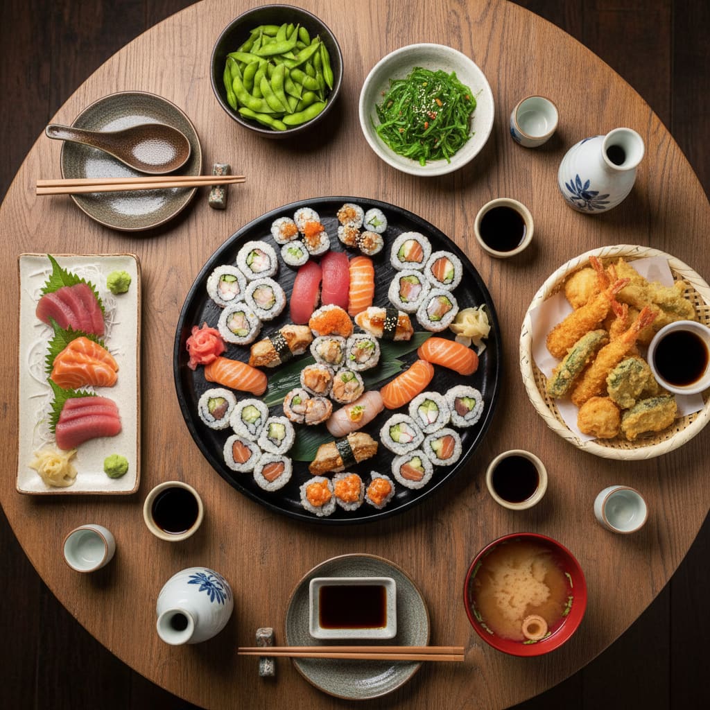 Auswahl an Speisen im Aniaka